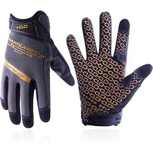 Mens Work Gloves Touch screen, Utility Mechanic Gloves, Flexible Breathable Fit